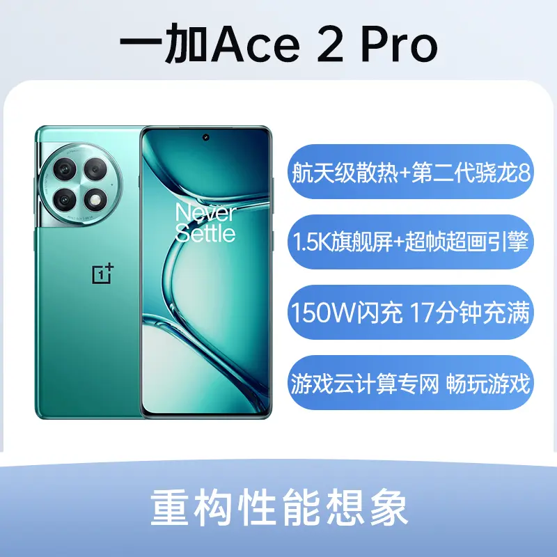 一加Ace 2 Pro 全网通5G版极光绿24GB+1TB 一加Ace 2 Pro 全网通5G版